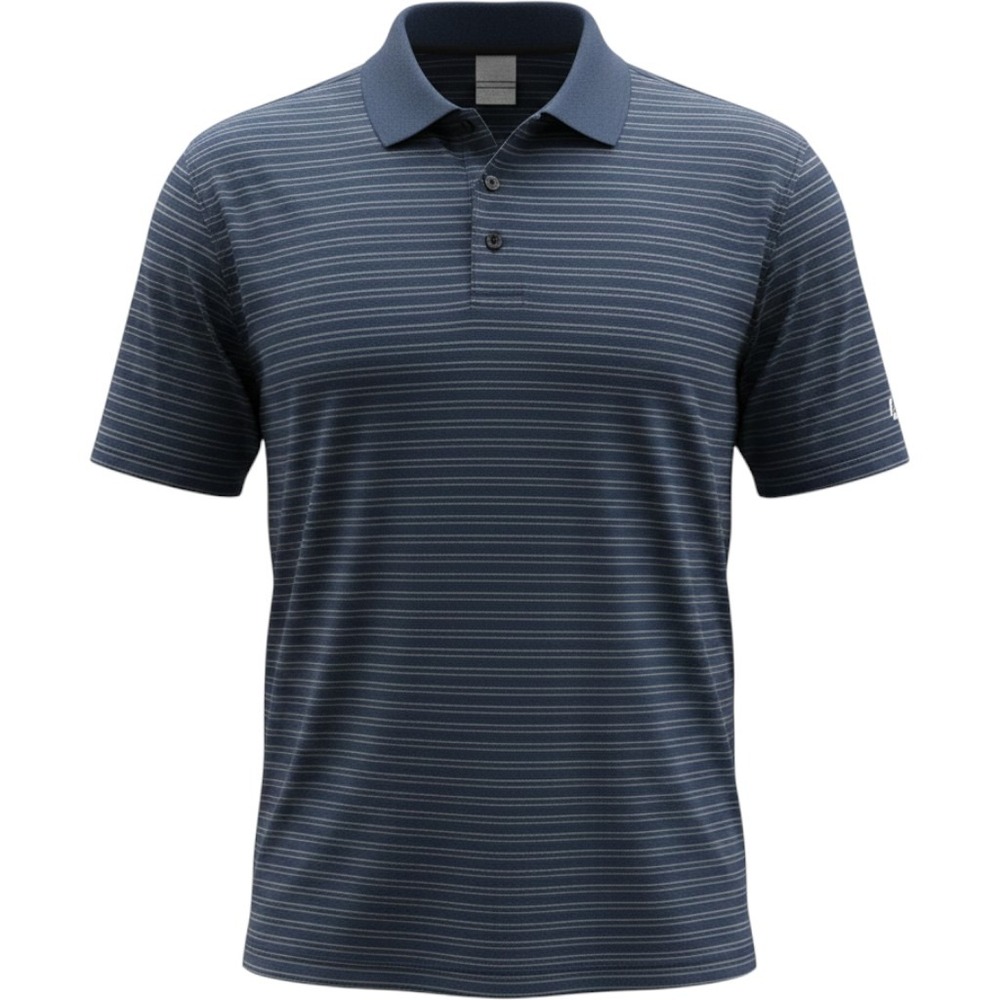Callaway Opti Dri Navy Stripe Golf Polo Mens Large